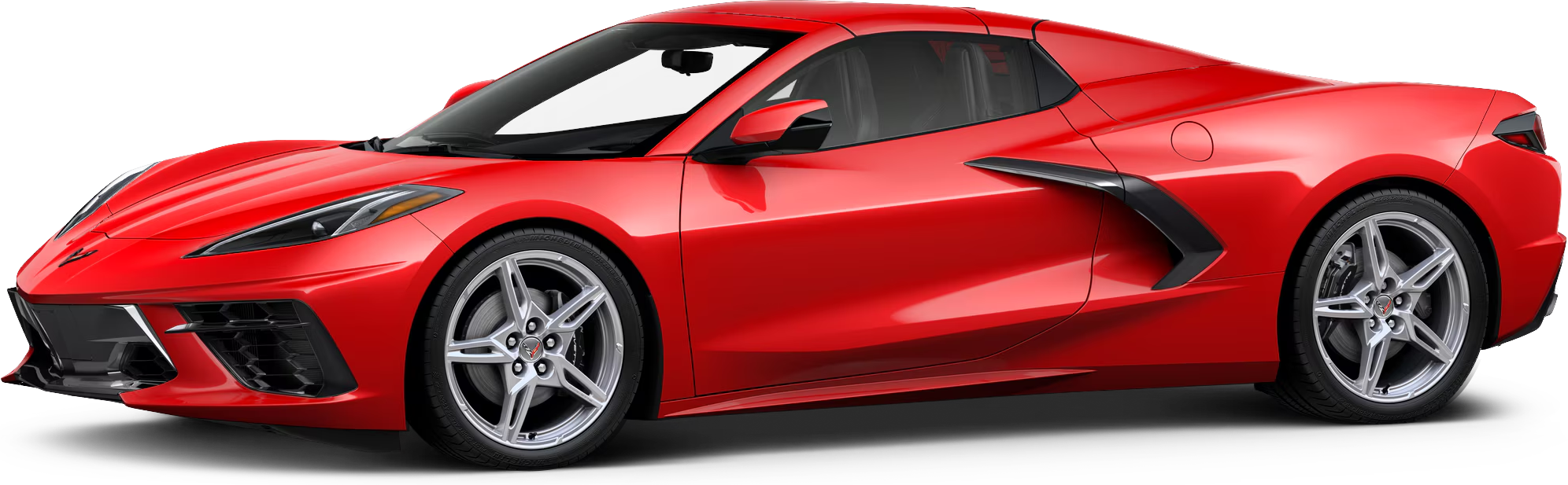 Featured rental car, side profile